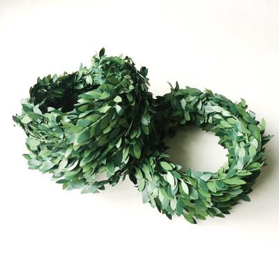 China Wholesale Beautiful Colorful 7.5 Meters Long Outdoor Indoor Home Rattan Plant Christmas Hanging PVC Artificial Leaf Decoration for sale