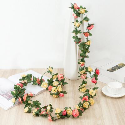 China Beautiful colorful factory direct supplier wedding decoration ceiling decoration 250cm artificial peony flower rattan for sale