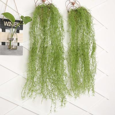 China Hotel Simulation Outdoor Wall Hanging Air Grass Wall Decoration Plant Flower Green Rattan for sale