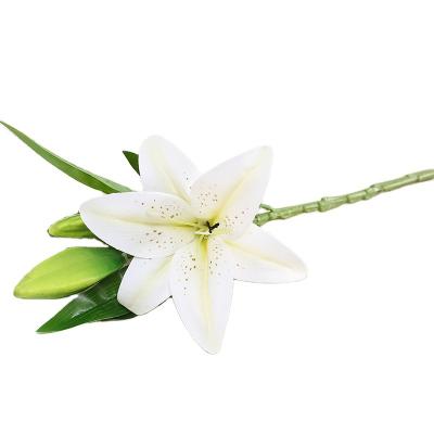 China Wedding. Wedding Flowers Artificial Flower One Flower Lily Wedding Artificial Background Decoration Plant Party Gift Lily for sale