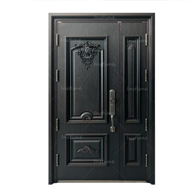 China Instime Anti-theft House House Drainage Delight Anti-theft Staff Custom Design Security Door Steel Main Gate For Villa for sale