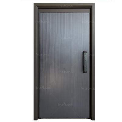 China Hot Sale Customized Instime 2023 Modern Design Steel Front Door Hotel Anti Theft Double Entry High Quality Sound Proof Outdoor Security for sale