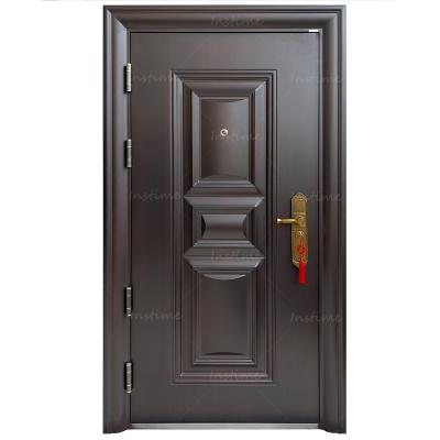 China Instime Anti Theft UK Style Burglar Latest Design Fire Rated Exterior Master Security Steel Doors for House and Hotel for sale