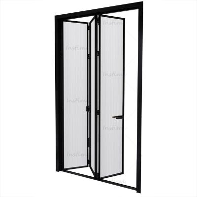 China Bulk Instime Sound Insulation Outdoor Aluminum Patio Bi Fold Door Aluminum Folding Glass Accordion Doors For Villa And House for sale