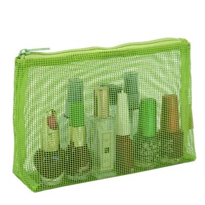 China Fashion Special Material Breathable Plastic PVC Mesh Outdoor Cosmetic Bag Travel Storage Pouch Make Up Toiletry Pouch Cosmetic Bag for sale