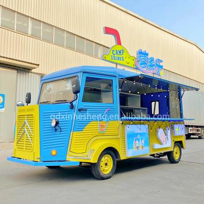 China energy saving electric cart food van /retro ice cream usa food truck/mobile food truck trailer for sale for sale