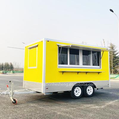 China Easy Operate Concession Catering Cafe Food Trailers Fully Equipped Mobile Full Kitchen Food Van Ice Cream Food Truck for sale