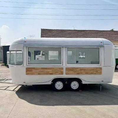 China Easy Operate Food Trailer Galvanized Coffee Trailer / Ice Cream Trailer for sale