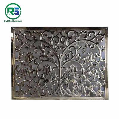 China Square Tube Aluminium Decorative Screens Chinese Style PVDF Coating for sale