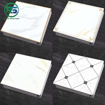 China Moisture Proof Artistic Clip In Metal Ceiling Tiles Aluminum 300*300mm For Kitchen Or Washroom for sale