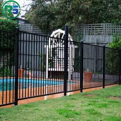 China Eigentijdse Zwarte Aluminiumomheining Privacy No Dig Scallop Garden Fence Panel Te koop