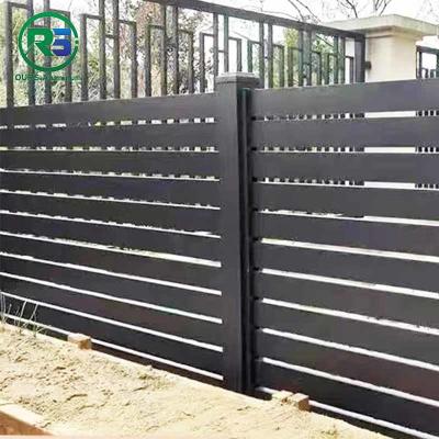 China Aangepaste PPG-de Privacyomheining Aluminium Garden Fencing van het Latje Horizontale Aluminium Te koop