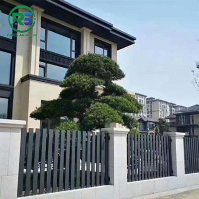 China Decorative Garden Aluminium Vertical Slat Fencing Picket Easy Assemble for sale