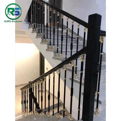 China Barandilla interior de la escalera de las verjas de la escalera de Art Luxury Balusters Metal Aluminum en venta