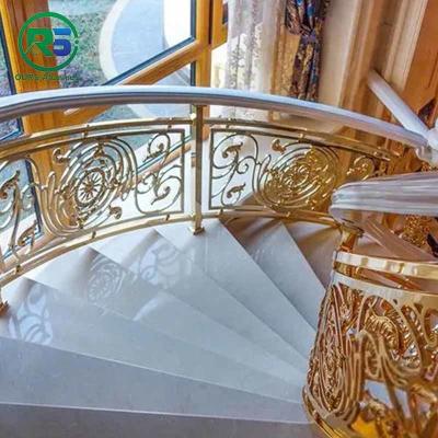 China La verja de aluminio decorativa de la escalera artesona la superficie anodizada corte del laser en venta