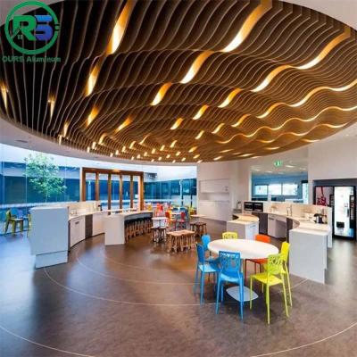 China S Shaped Closed Aluminum Strip Ceiling Acoustic Suspended Ceiling Tiles Thickness 15MM for sale