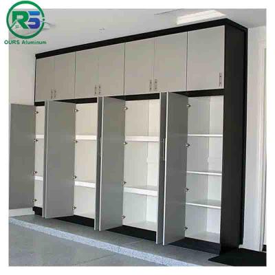 Chine Shaped Carrier System Aluminum Cabinet For Interior Decoration With White And Black à vendre