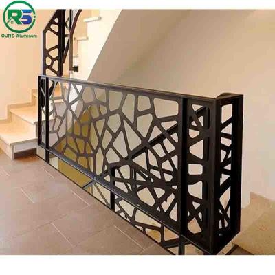 China Rose Gold Color And Black Contemporary Aluminum Fence of Aluminum Product Thickness 20MM Te koop