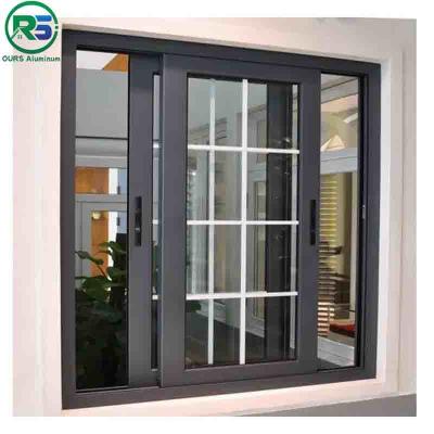 China 35MM Thickness Black Aluminum Door  Architectural Suspended Fireproof Door Te koop