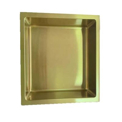 China Modern gold shower niche metal shower wall niches for sale