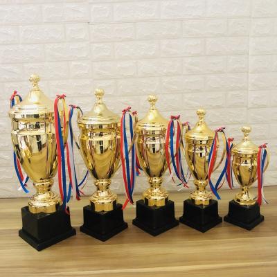 China 2022 hot sale high quality Europe style champions league outdoor sports trophy Customizable Logo Metal Cup popular art for sale