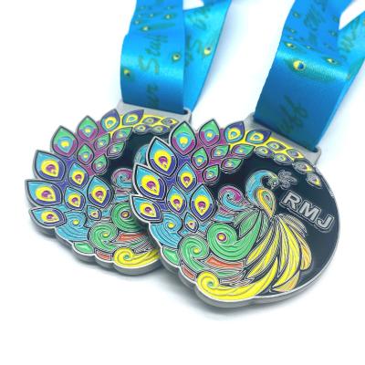 China Europe Factory Cheap Price ODM Bespoke Metal Gold Medal Souvenir Fine Sports Medal With Ribbon for sale