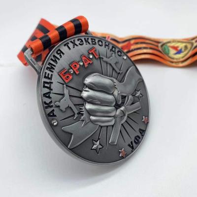 China Custom Europe Metal Medal No Min Order , Cheap Personalized Running Sport Medal for sale