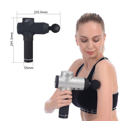 China 2020 New Powerful Cordless Body Massager Gun With Electric Battery Relax Handheld Muscle Massage Gun for sale