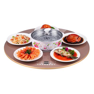 China Popular Hotel Products Show Glass Food Warmer Food Warmer Marble Ceramic Electric Induction Cooktop for sale