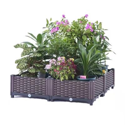 China Modern New Arrival Expanded Plastic Garden Bed Planter Vegetable Box Plant Container for sale