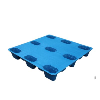 China China Supplier 1200*1000*150mm Wholesale Cheap Plastic Pallet pp Raw Material Blow Molding Tray With Nine Foot for sale