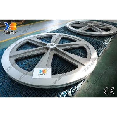 China OEM large diameter casting steel steering wheel machined to drawing for sale