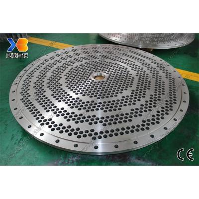 China Large Diameter Stainless Steel Tubesheet For Stationary Pressure Vessel Pipe Plate Diameter< 6000mm for sale