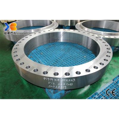 China Steel Customized Forging Stainless Steel Flange For Heat Exchanger With PED Certification for sale