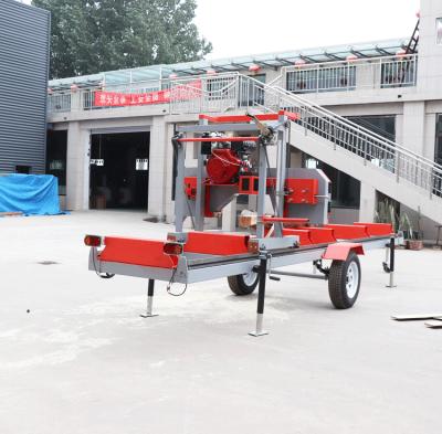 China Small Horizontal Portable Band Sawmill For Cutting Wood Log Band Sawmill Diesel Portable Band Sawmill Machine for sale