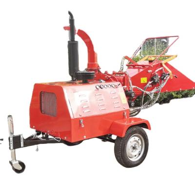 China Farms Diesel Engine 40hp Log Branch Wood Chipper Machine for sale