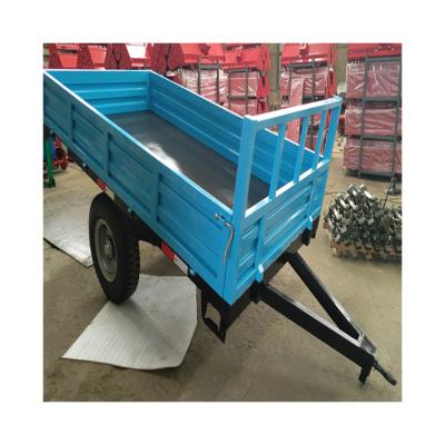 China Tractor Mounted Made In China Top Quality Hydraulic Brake Cargo Farm Dump Trailer for sale