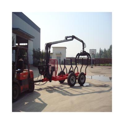 China Factory Gasoline Engine Farm Log Loader Trailer for sale