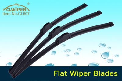 China POM Adaptor Material Rubber J Hook Flat Wiper Blades Easy Installation for sale