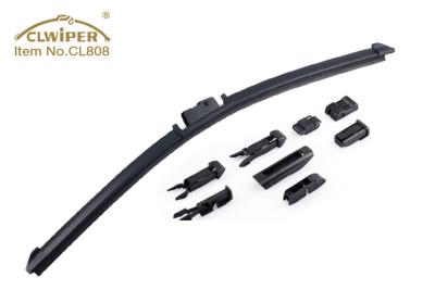 China Window Washer Cleaner Hybrid Wiper Blade Parts With 7 Plus 2 Connectors for sale