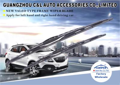 China Anti - Rust Frame Windshield Wiper Blade Thickness 1.2 MM With Adaptor For U - Hook for sale