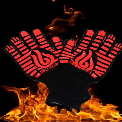 China Machine Washable Oven Glove Heat Resistant Gloves Barbecue Grilling Gloves For Picnic for sale