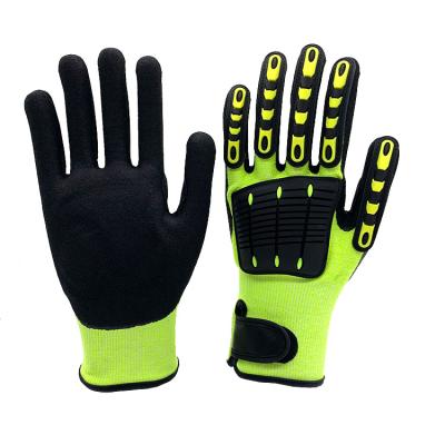 China Mechanic Protection Gloves High Performance TPR Anti Mechanical Anti Cut Gloves for sale