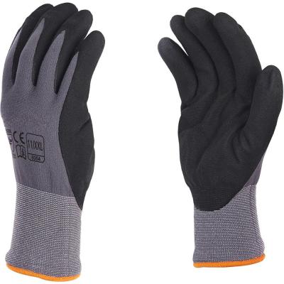 China New Design 15G Breathable Nylon Spandex Foam Nitrile Coated Work Gloves Nitrile Contact Gloves for sale