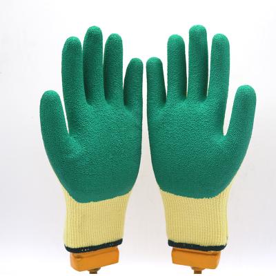 China Cotton Flexible Latex Work Safety Coated Glove for sale