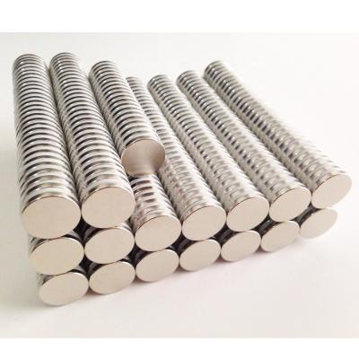 China Industrial Strong Magnet 10x2mm Neodymium Disc Button Magnets For Wallet for sale