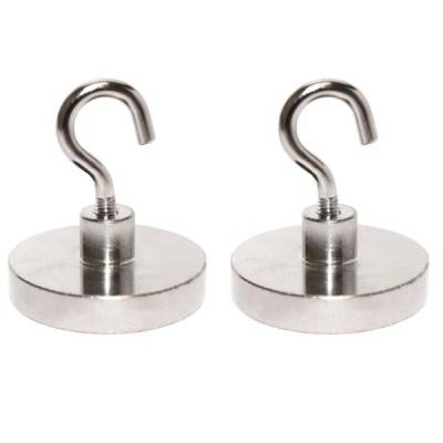 China industrial powerful decorative big magnet ndfeb magnetic hooks for hanging for sale