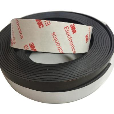 China Custom Industrial Magnet 100mm Rubber Adhesive Backed Strong Flexible Magnetic Strips For Industrial for sale