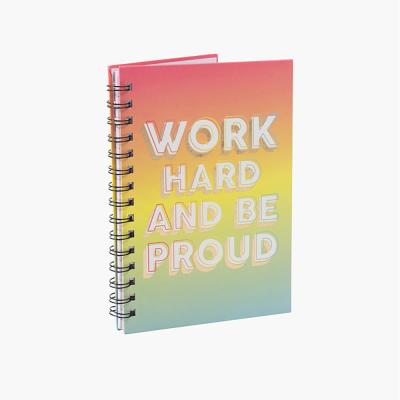 China Custom Recyclable Colored Cover Spiral Notebook Custom Personalized Printing for sale