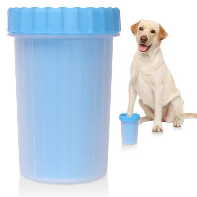 China Viable Portable Silicone Pet Cleaning Brush Feet Grooming Muddy Gifts Dog Paw Cleaner Cup Seal for sale